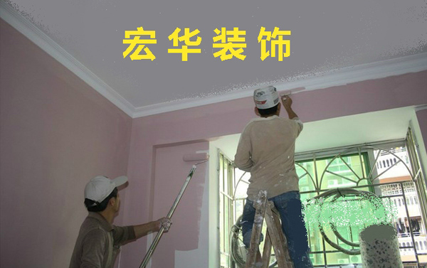 現场室内墙面油漆工程